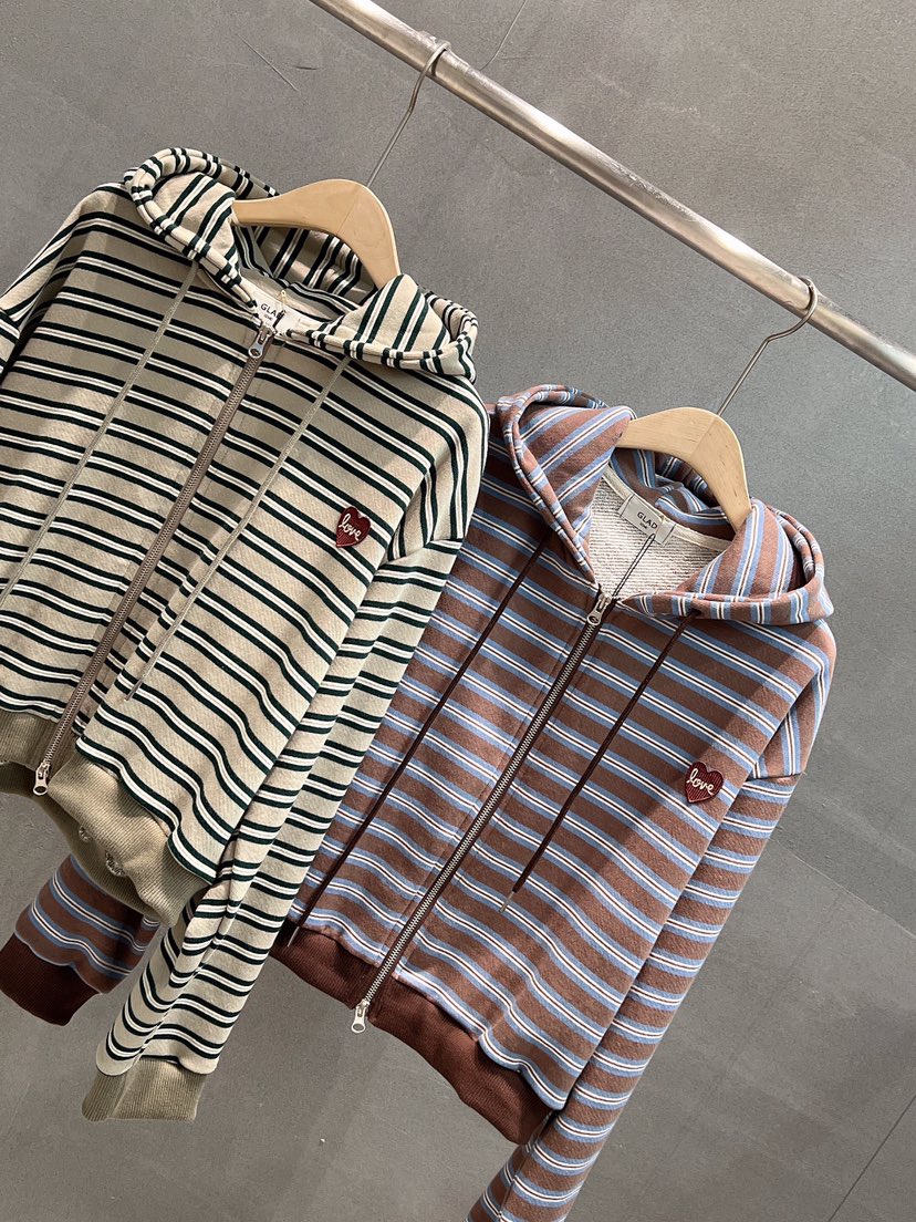 GLAD SOME東大門㊣直郵女士新品職業推薦25秋冬真品衛衣拉鏈GLAD SOME衛衣