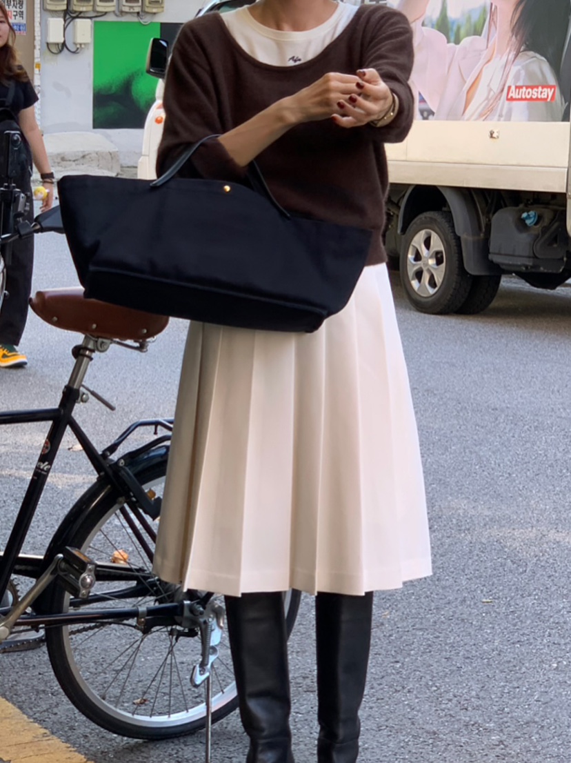 A Flan東大門㊣代購女裝新品熱賣職業時尚25秋冬人氣T恤絨AFN EDITIONT恤
