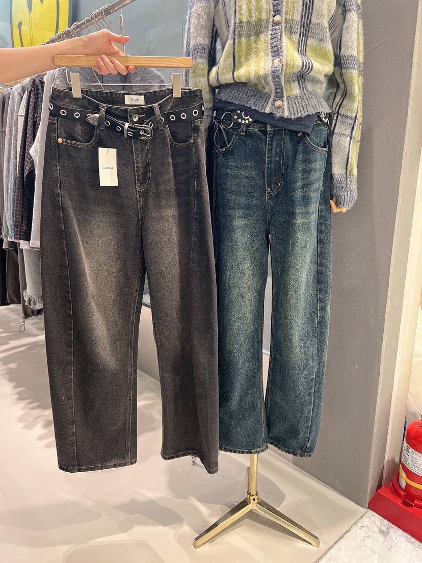 GLAD SOME東大門㊣直郵女裝新品真品推薦休閑時尚職業牛仔褲GLAD SOME牛仔褲