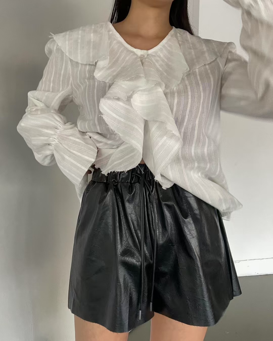 JAD東大門㊣直郵女士新品真品推薦時尚職業25秋冬襯衫蕾絲衫A.SOLE襯衫/蕾絲衫