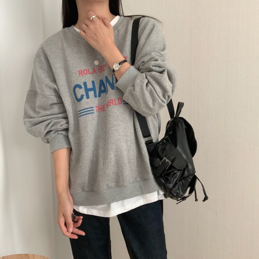 HELLO JINI東大門㊣直郵女士新款真品25秋冬時尚衛衣不含內搭HELLO JINI衛衣