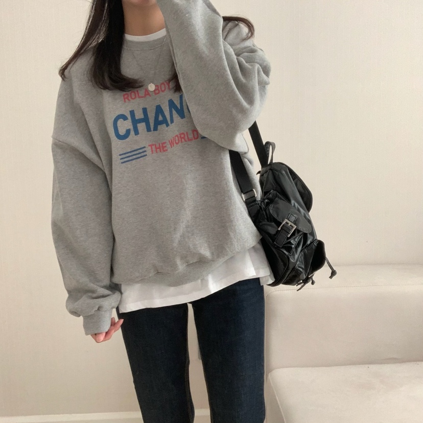 HELLO JINI東大門㊣直郵女士新款真品25秋冬時尚衛衣不含內搭HELLO JINI衛衣