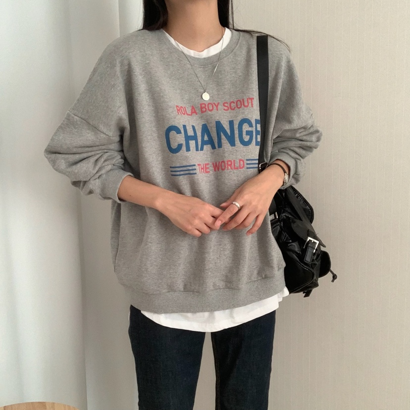 HELLO JINI東大門㊣直郵女士新款真品25秋冬時尚衛衣不含內搭HELLO JINI衛衣圖色1