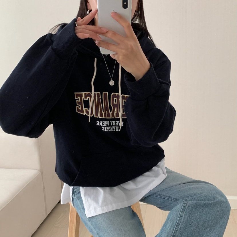 FROMJINI韓國代購㊣女士新款25秋冬推薦休閑時尚衛衣不含內搭FROMJINI衛衣