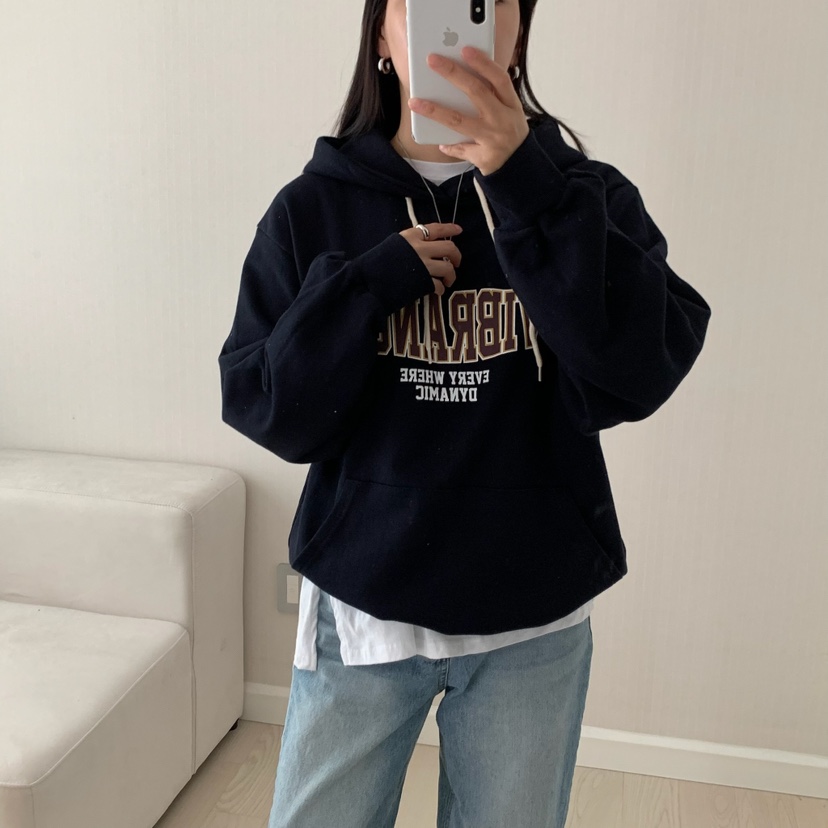 FROMJINI韓國代購㊣女士新款25秋冬推薦休閑時尚衛衣不含內搭FROMJINI衛衣