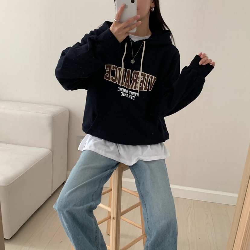 FROMJINI韓國代購㊣女士新款25秋冬推薦休閑時尚衛衣不含內搭FROMJINI衛衣