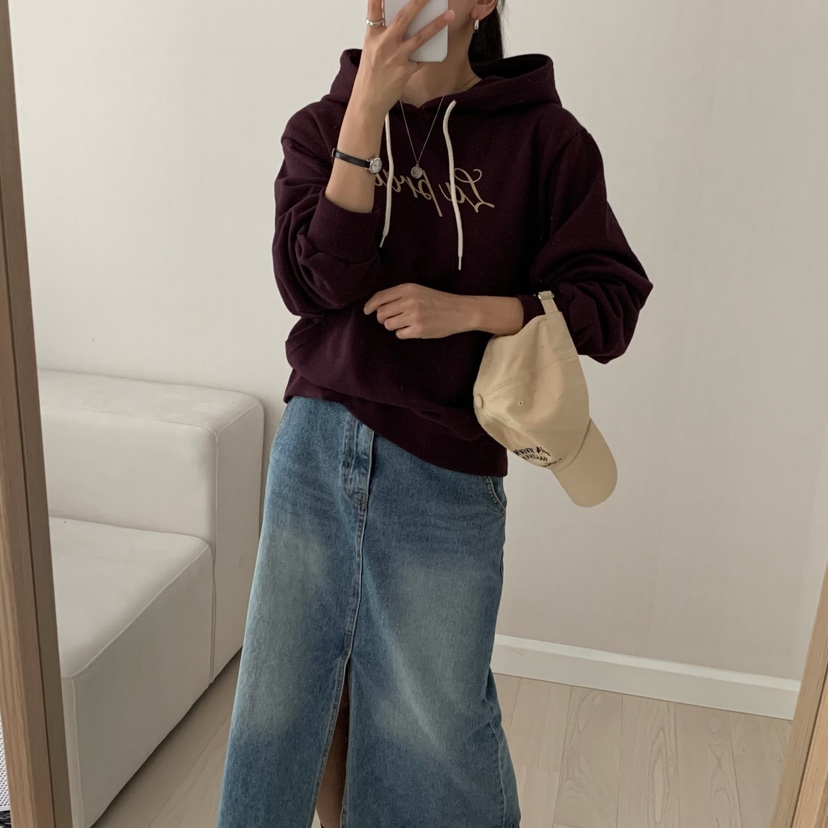 HELLO JINI東大門㊣代購女士新品熱賣時尚25秋冬衛衣不含內搭HELLO JINI衛衣