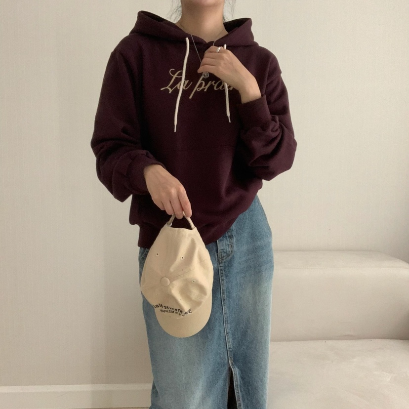 HELLO JINI東大門㊣代購女士新品熱賣時尚25秋冬衛衣不含內搭HELLO JINI衛衣