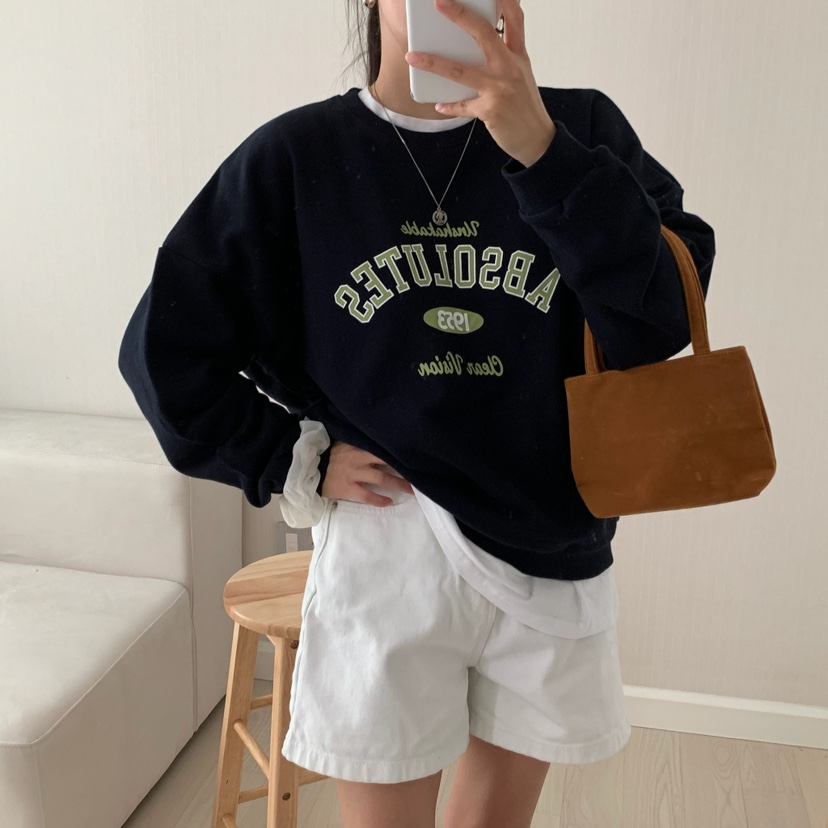 HELLO JINI韓國代購㊣女士新品熱賣職業時尚25秋冬真品衛衣HELLO JINI衛衣