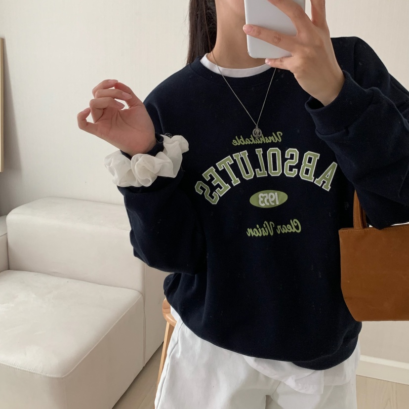 HELLO JINI韓國代購㊣女士新品熱賣職業時尚25秋冬真品衛衣HELLO JINI衛衣