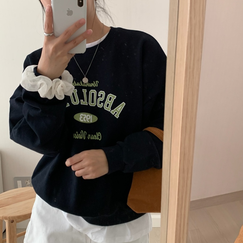 HELLO JINI韓國代購㊣女士新品熱賣職業時尚25秋冬真品衛衣HELLO JINI衛衣