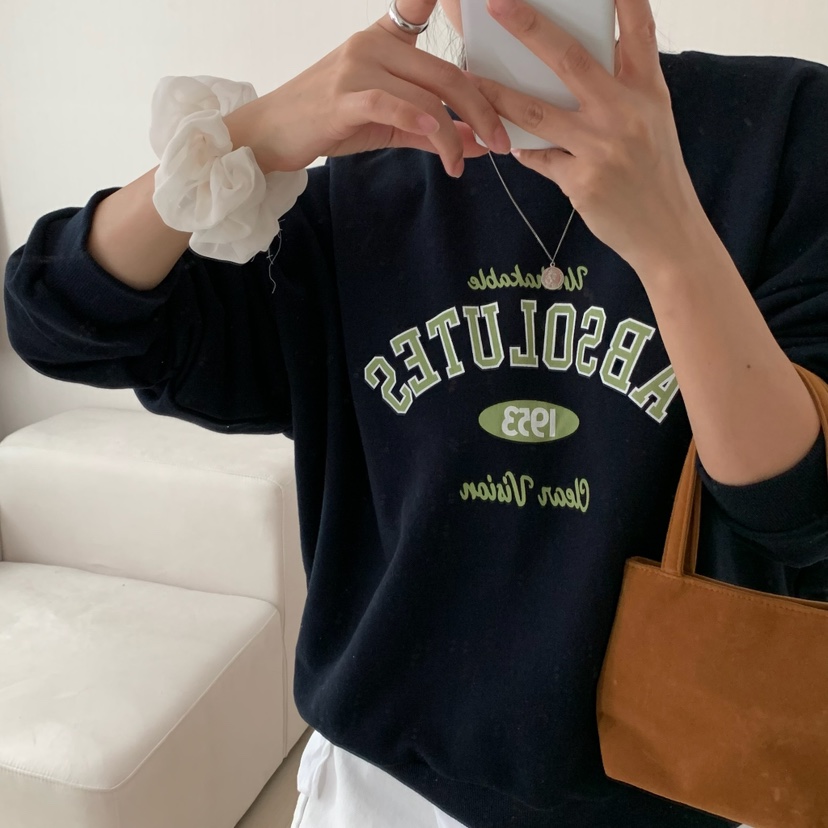 HELLO JINI韓國代購㊣女士新品熱賣職業時尚25秋冬真品衛衣HELLO JINI衛衣