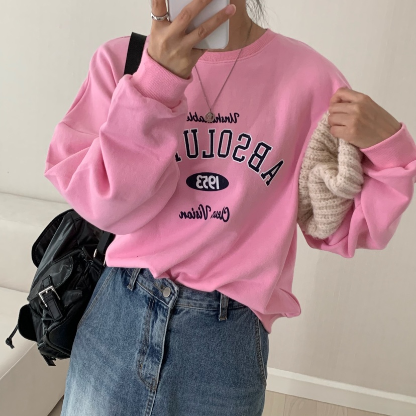 HELLO JINI韓國代購㊣女士新品熱賣職業時尚25秋冬真品衛衣HELLO JINI衛衣