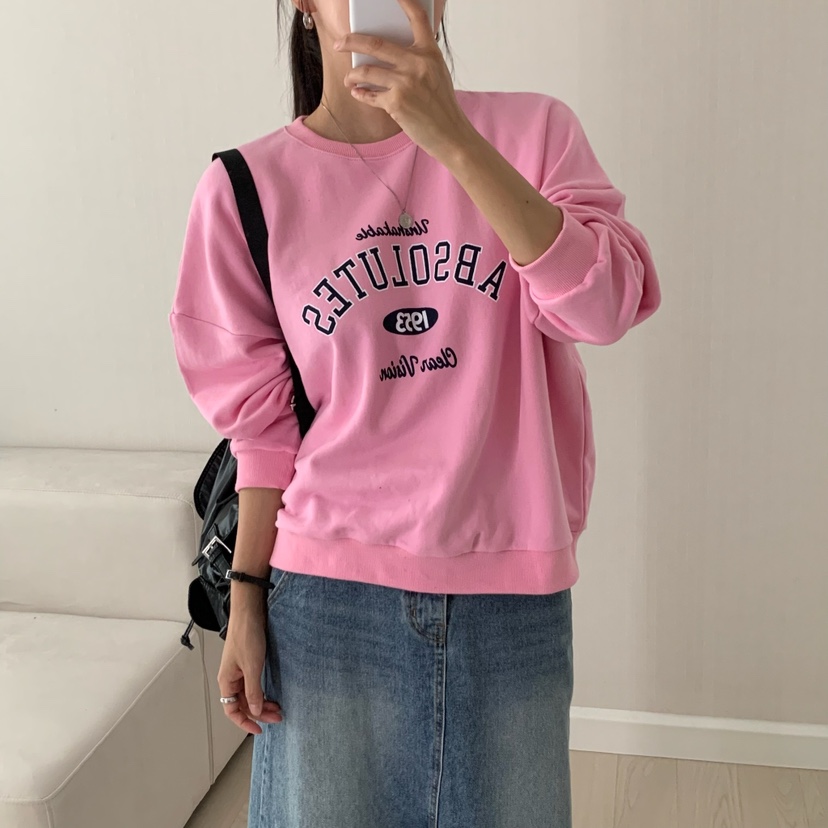 HELLO JINI韓國代購㊣女士新品熱賣職業時尚25秋冬真品衛衣HELLO JINI衛衣圖色2