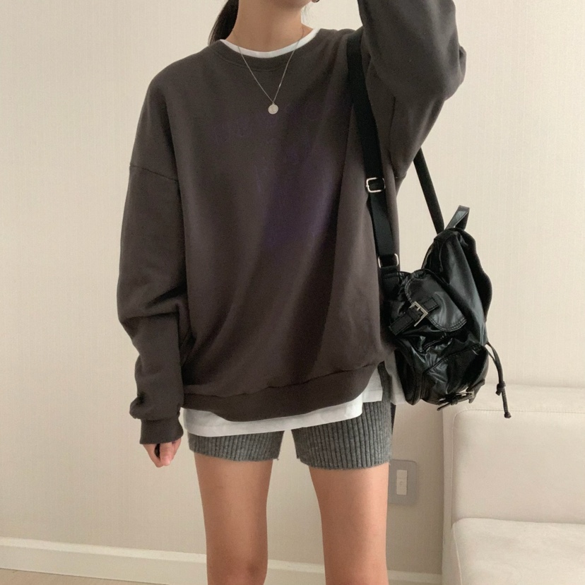 FROMJINI東大門㊣實拍女士新品25秋冬推薦休閑衛衣不含內搭FROMJINI衛衣