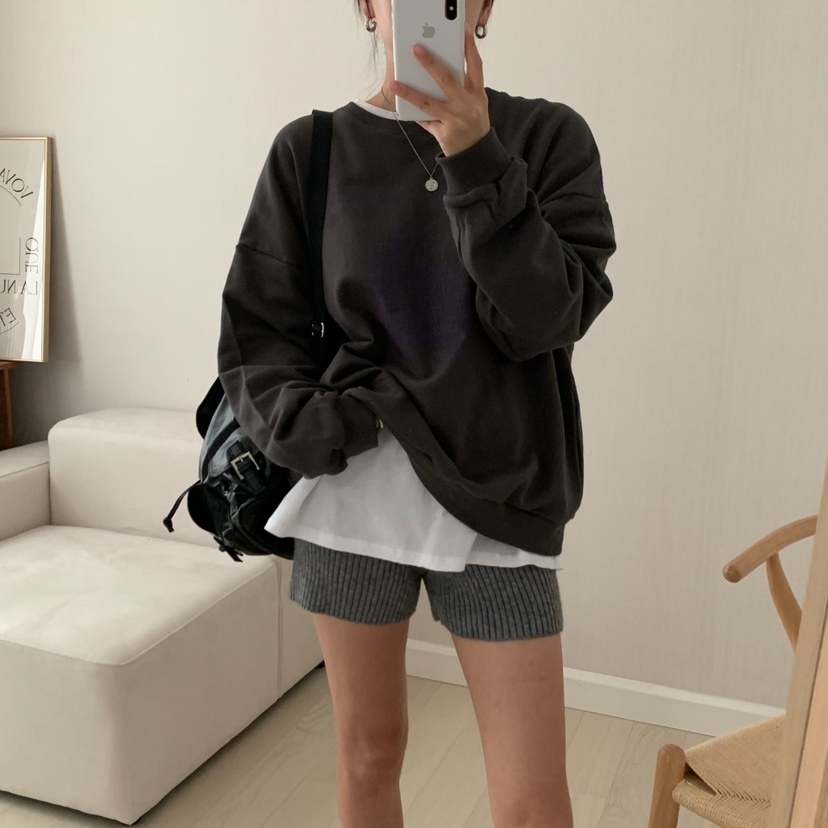 FROMJINI東大門㊣實拍女士新品25秋冬推薦休閑衛衣不含內搭FROMJINI衛衣
