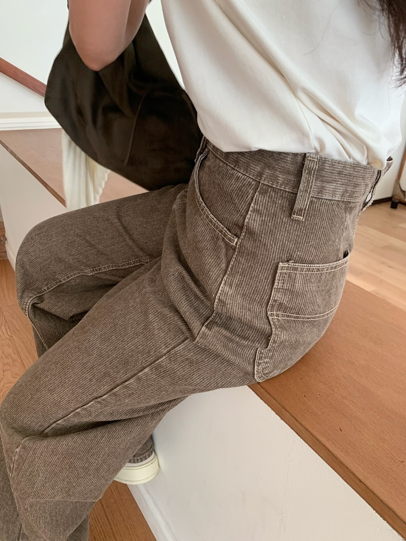 BLEECKER韓國直郵㊣女裝新款休閑25秋冬人氣職業熱賣牛仔褲BLEECKER牛仔褲