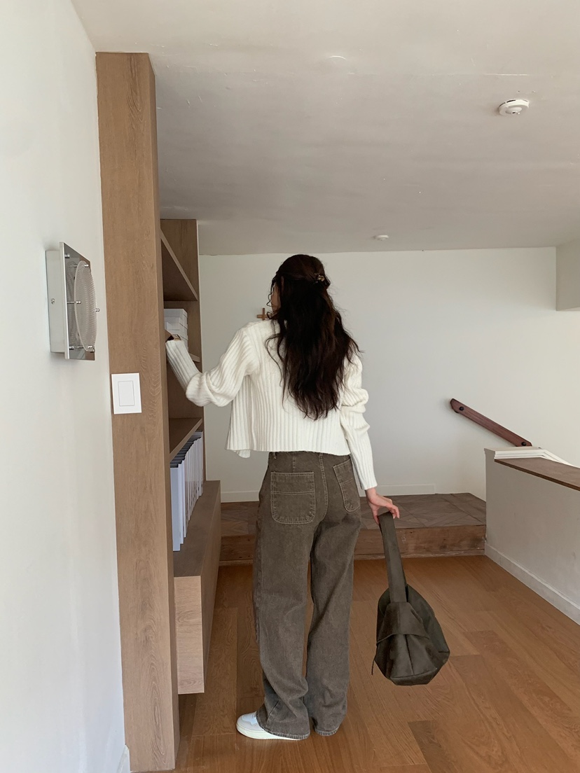 BLEECKER韓國直郵㊣女裝新款休閑25秋冬人氣職業熱賣牛仔褲BLEECKER牛仔褲