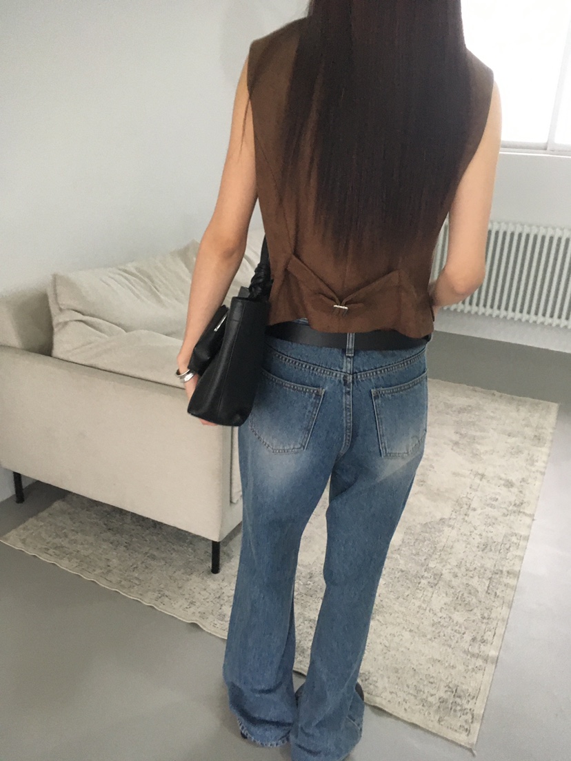 CEDARWOOD韓國代購㊣女裝新品25秋冬真品熱賣時尚休閑牛仔褲CEDARWOOD牛仔褲