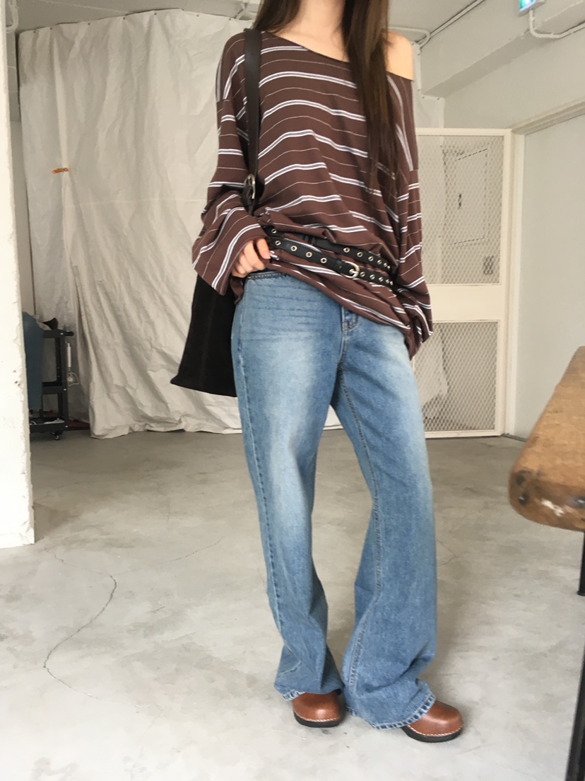CEDARWOOD韓國代購㊣女裝新品25秋冬真品熱賣時尚休閑牛仔褲CEDARWOOD牛仔褲