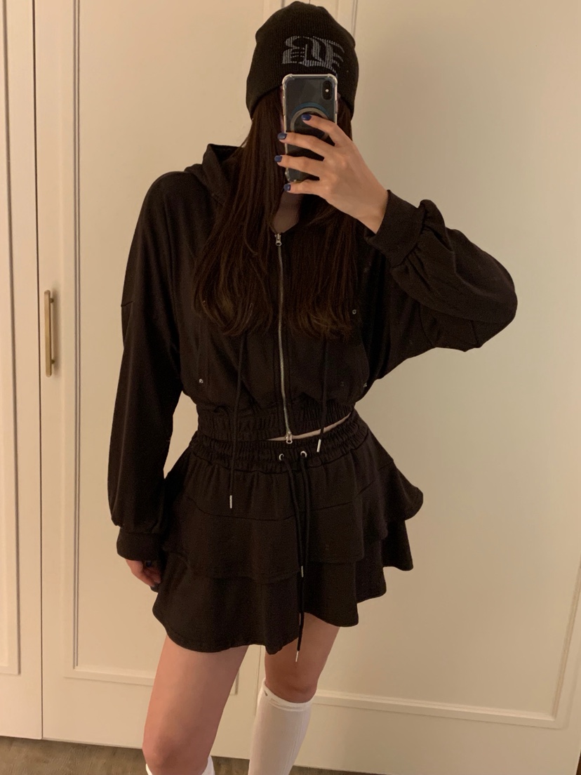 BADCALM韓國代購㊣女士新品人氣休閑推薦時尚熱賣裙褲羊毛柔軟BADCALM裙褲