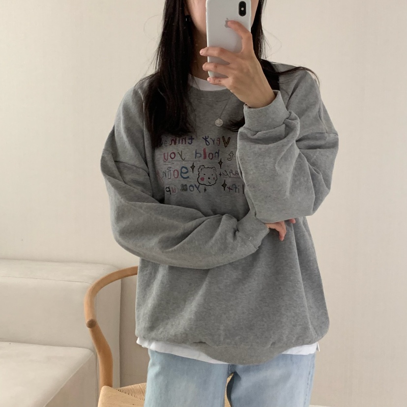FROMJINI韓國直郵㊣女裝新款職業休閑25秋冬人氣衛衣不含內搭FROMJINI衛衣