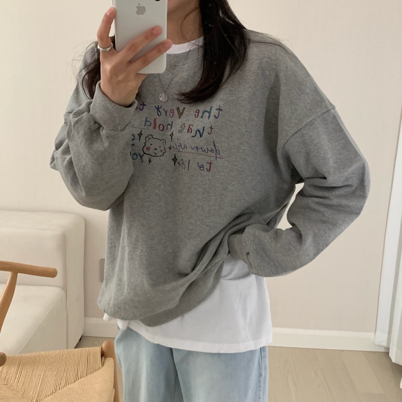 FROMJINI韓國直郵㊣女裝新款職業休閑25秋冬人氣衛衣不含內搭FROMJINI衛衣