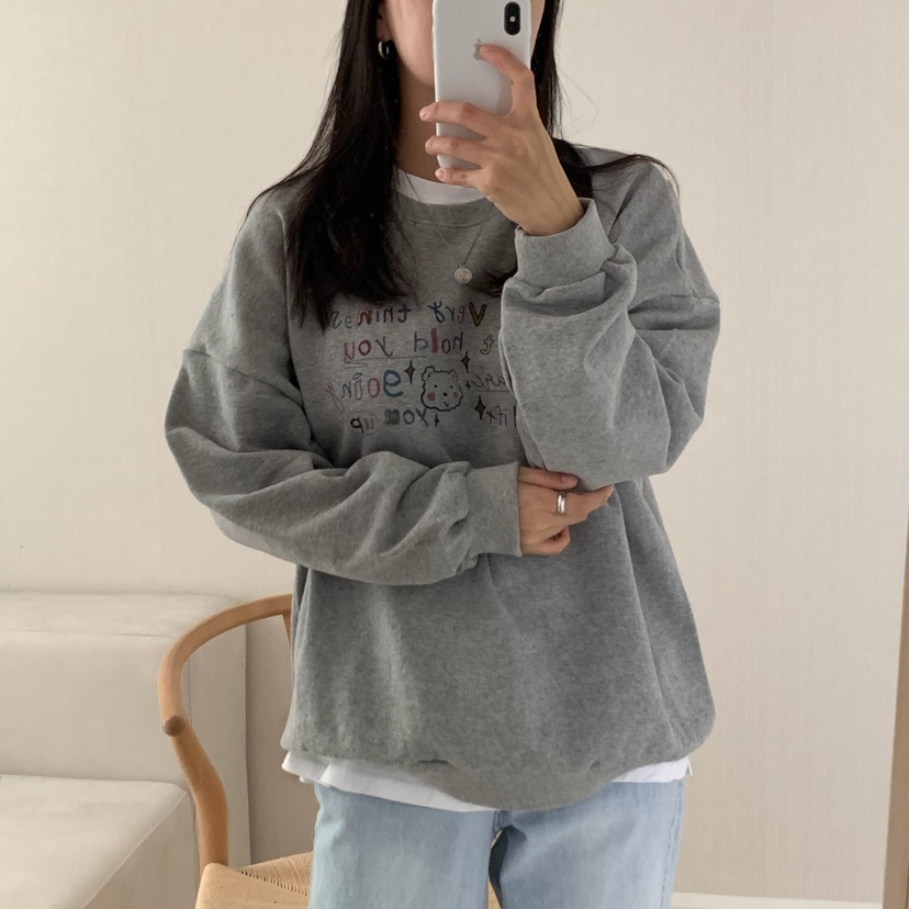FROMJINI韓國直郵㊣女裝新款職業休閑25秋冬人氣衛衣不含內搭FROMJINI衛衣