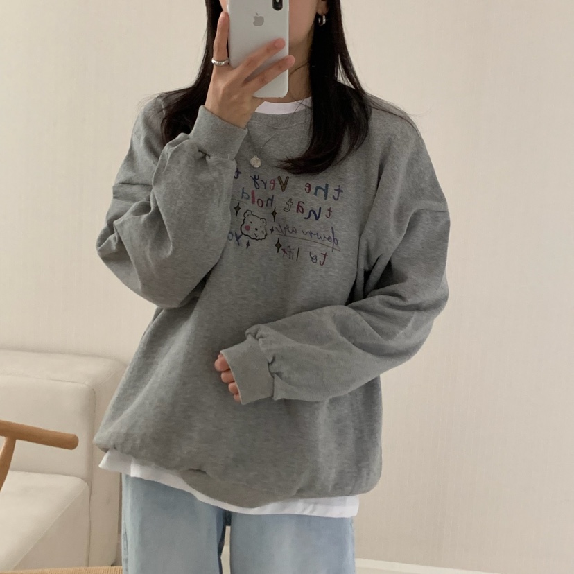 FROMJINI韓國直郵㊣女裝新款職業休閑25秋冬人氣衛衣不含內搭FROMJINI衛衣