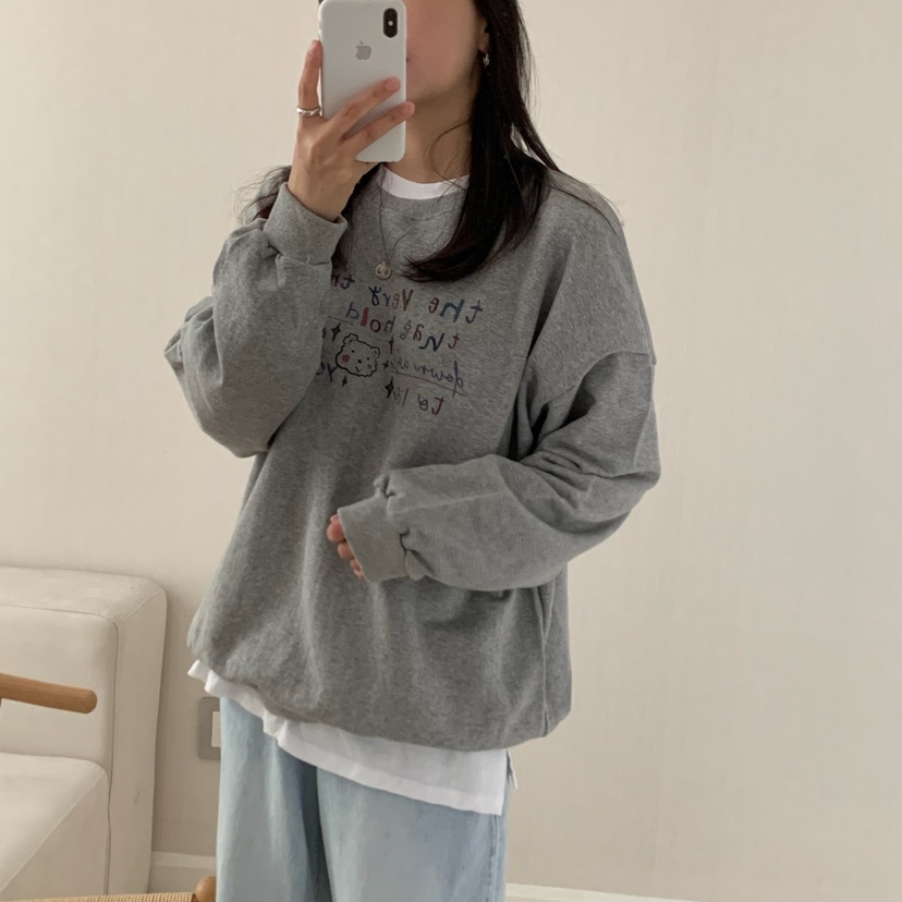 FROMJINI韓國直郵㊣女裝新款職業休閑25秋冬人氣衛衣不含內搭FROMJINI衛衣