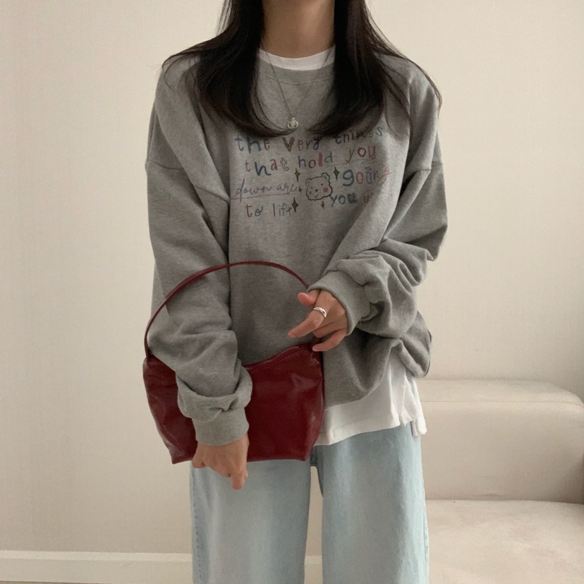 FROMJINI韓國直郵㊣女裝新款職業休閑25秋冬人氣衛衣不含內搭FROMJINI衛衣圖色1