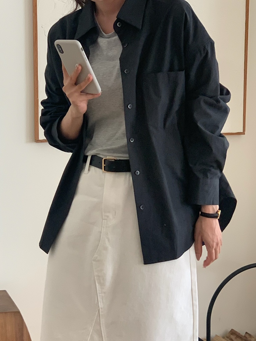BLEECKER韓國直郵㊣女士新款推薦25秋冬熱賣休閑襯衫蕾絲衫BLEECKER襯衫/蕾絲衫
