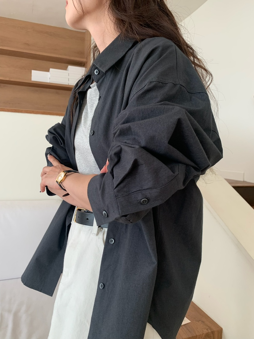 BLEECKER韓國直郵㊣女士新款推薦25秋冬熱賣休閑襯衫蕾絲衫BLEECKER襯衫/蕾絲衫