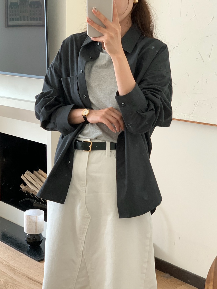 BLEECKER韓國直郵㊣女士新款推薦25秋冬熱賣休閑襯衫蕾絲衫BLEECKER襯衫/蕾絲衫