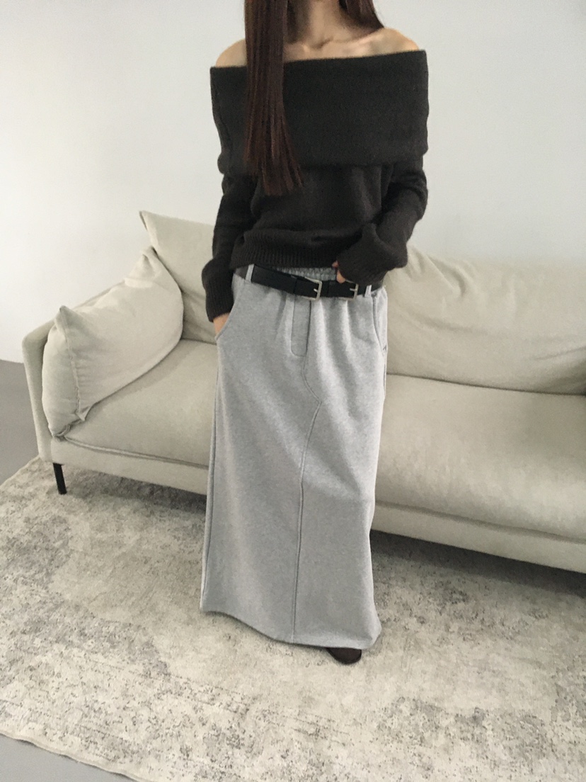 CEDARWOOD東大門㊣代購女士新品真品25秋冬針織衫馬海毛露肩CEDARWOOD針織衫