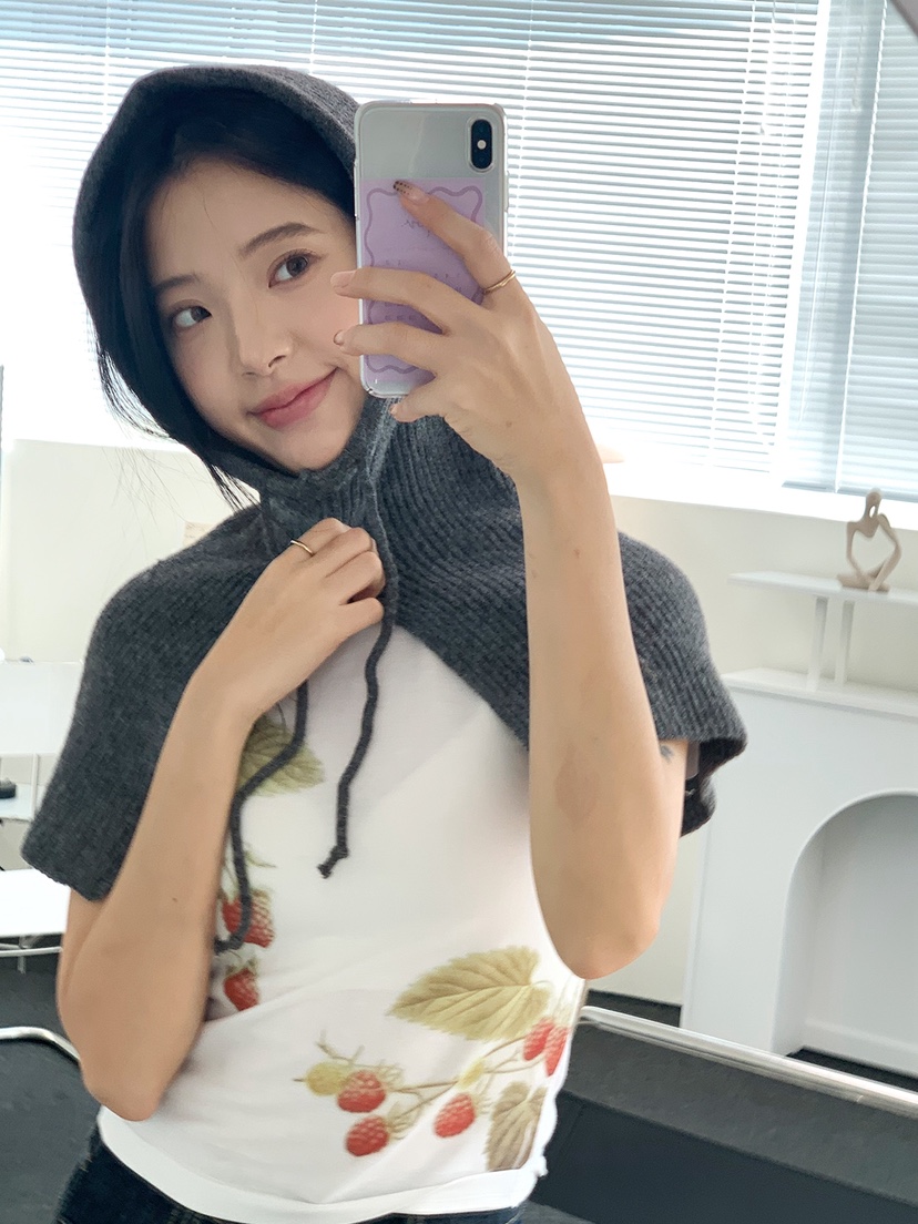 NICEALICE韓國直郵㊣女士新品真品職業休閑圍巾披肩保暖連帽NICEALICE圍巾/披肩圖色5