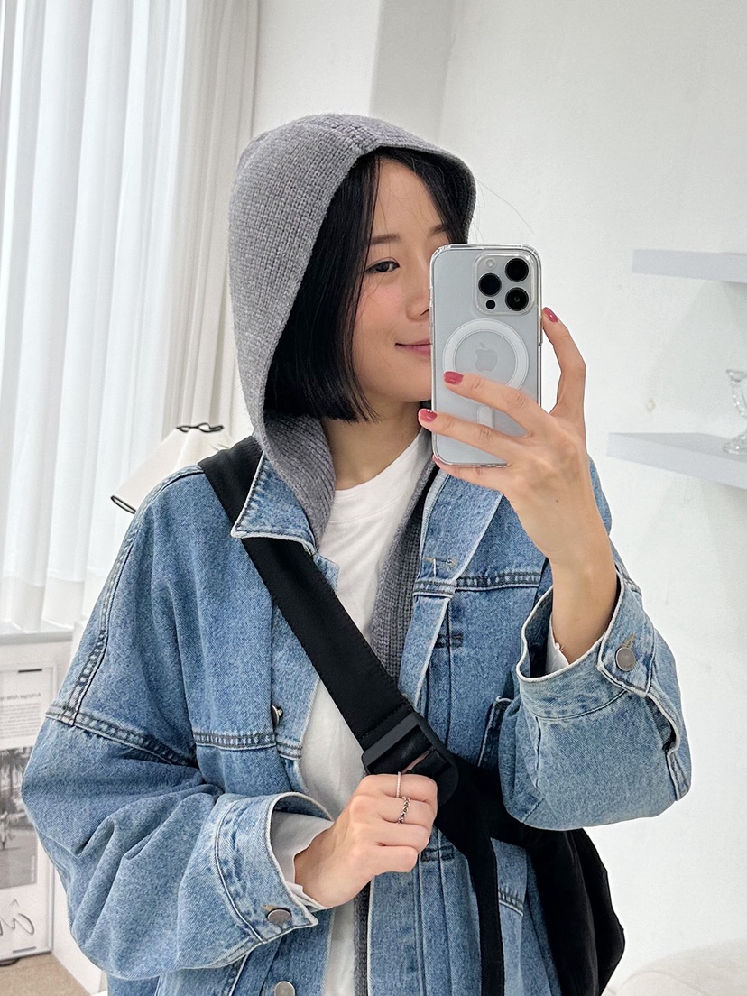 NICEALICE東大門㊣代購女裝新品真品職業25秋冬圍巾披肩披肩連帽NICEALICE圍巾/披肩