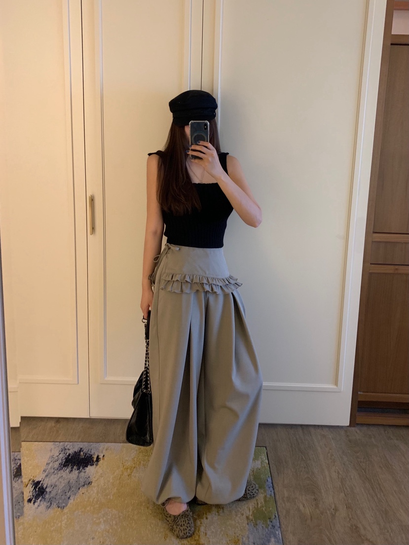 BADCALM韓國代購㊣女士新品熱賣時尚人氣真品休閑25秋冬裙褲BADCALM裙褲