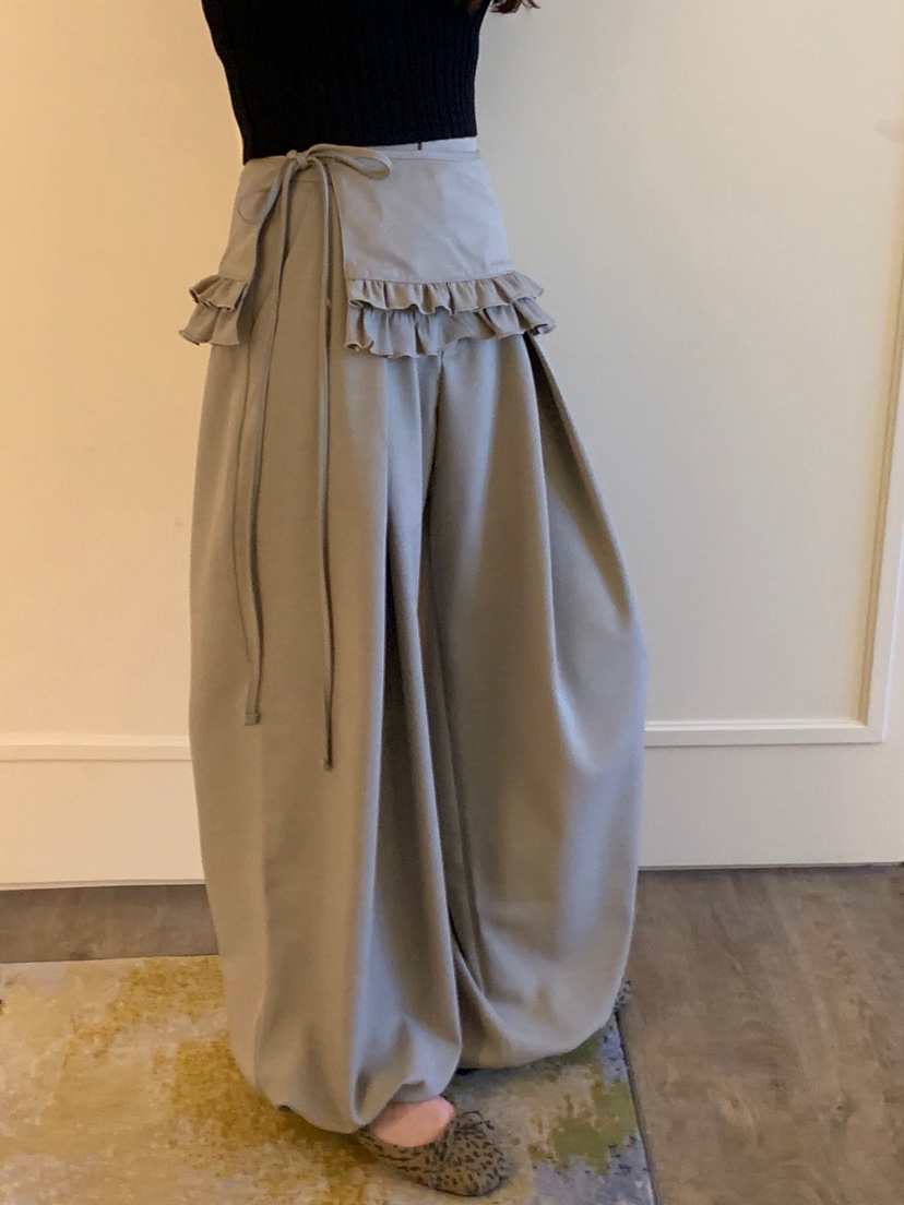 BADCALM韓國代購㊣女士新品熱賣時尚人氣真品休閑25秋冬裙褲BADCALM裙褲圖色1