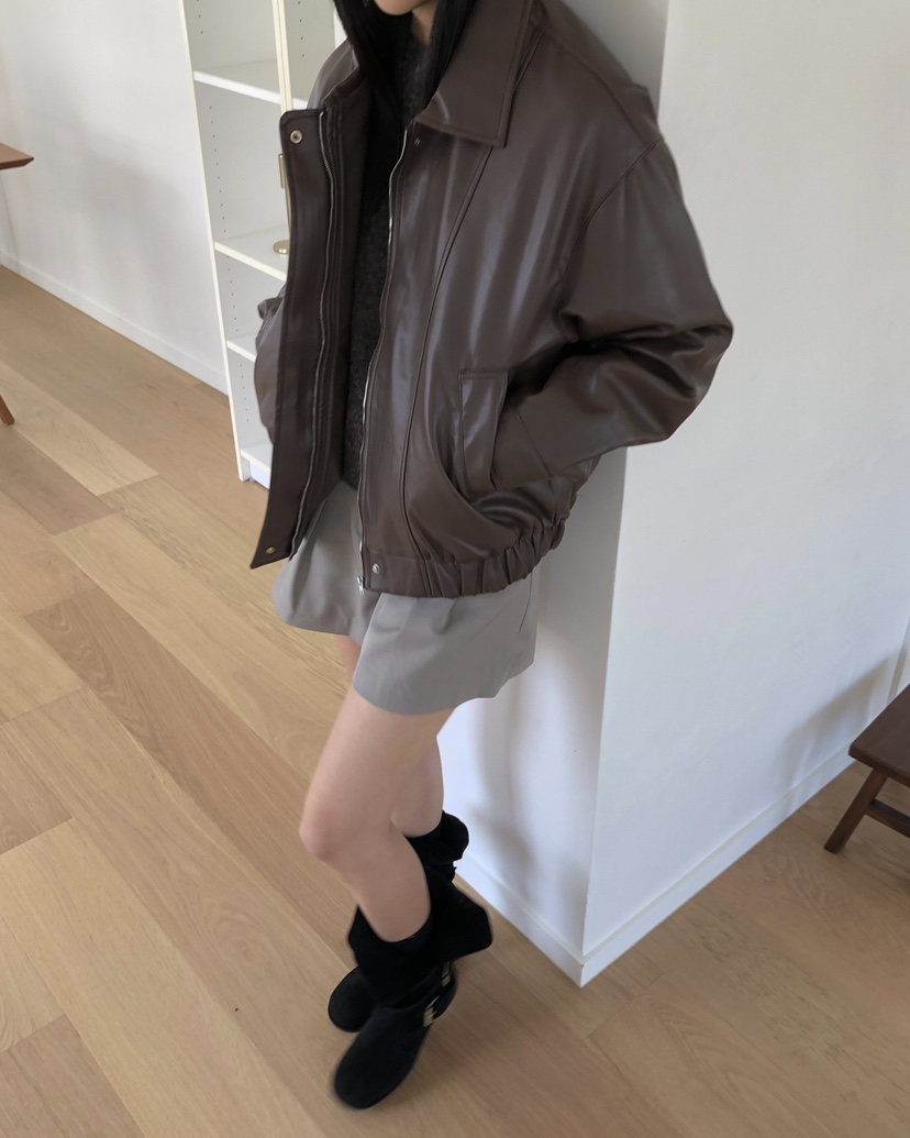 ROUGH韓國直郵㊣女裝新品時尚職業人氣熱賣25秋冬休閑真品夾克ROUGH夾克