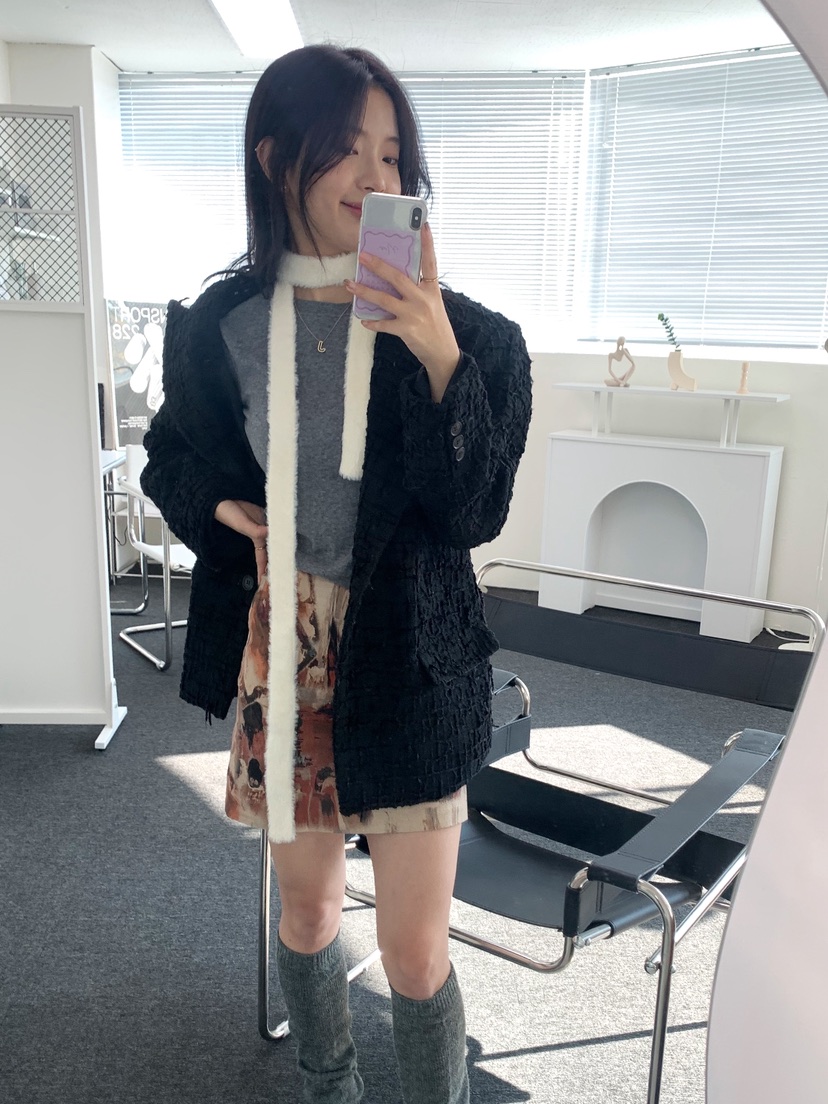 NICEALICE韓國代購㊣女士新品人氣熱賣真品時尚25秋冬圍巾披肩NICEALICE圍巾/披肩