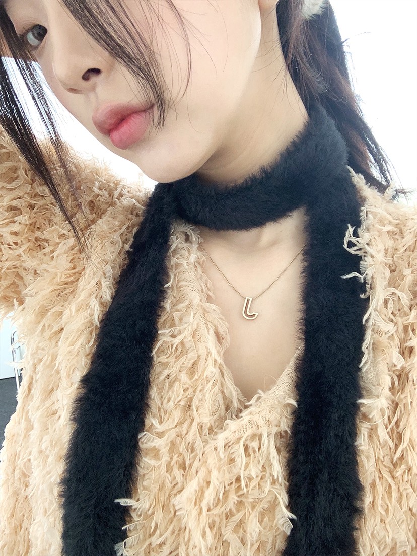 NICEALICE韓國代購㊣女士新品人氣熱賣真品時尚25秋冬圍巾披肩NICEALICE圍巾/披肩圖色1
