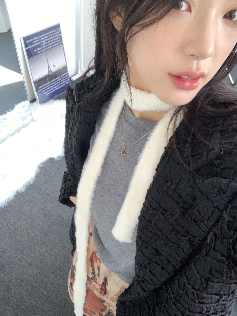 NICEALICE韓國代購㊣女士新品人氣熱賣真品時尚25秋冬圍巾披肩NICEALICE圍巾/披肩圖色3