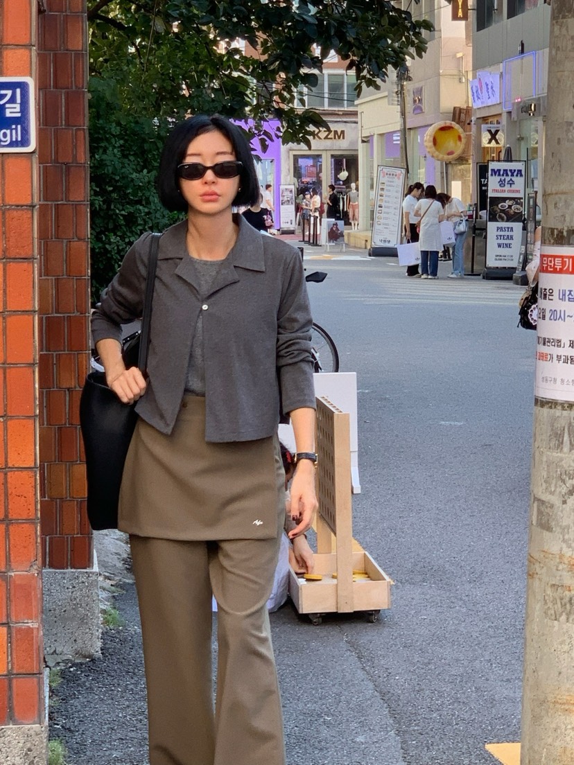 A Flan東大門㊣代購女士新品熱賣休閑職業人氣25秋冬夾克開衫AFN EDITION夾克