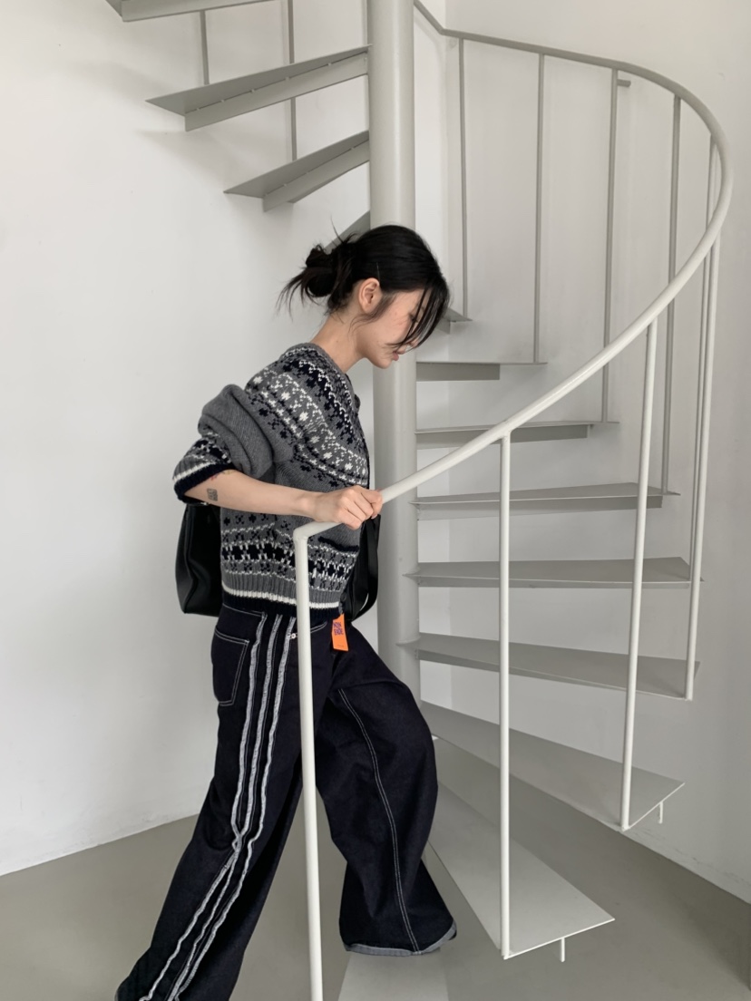 EYEL東大門㊣直郵女裝新品人氣真品25秋冬熱賣職業休閑牛仔褲EYEL牛仔褲