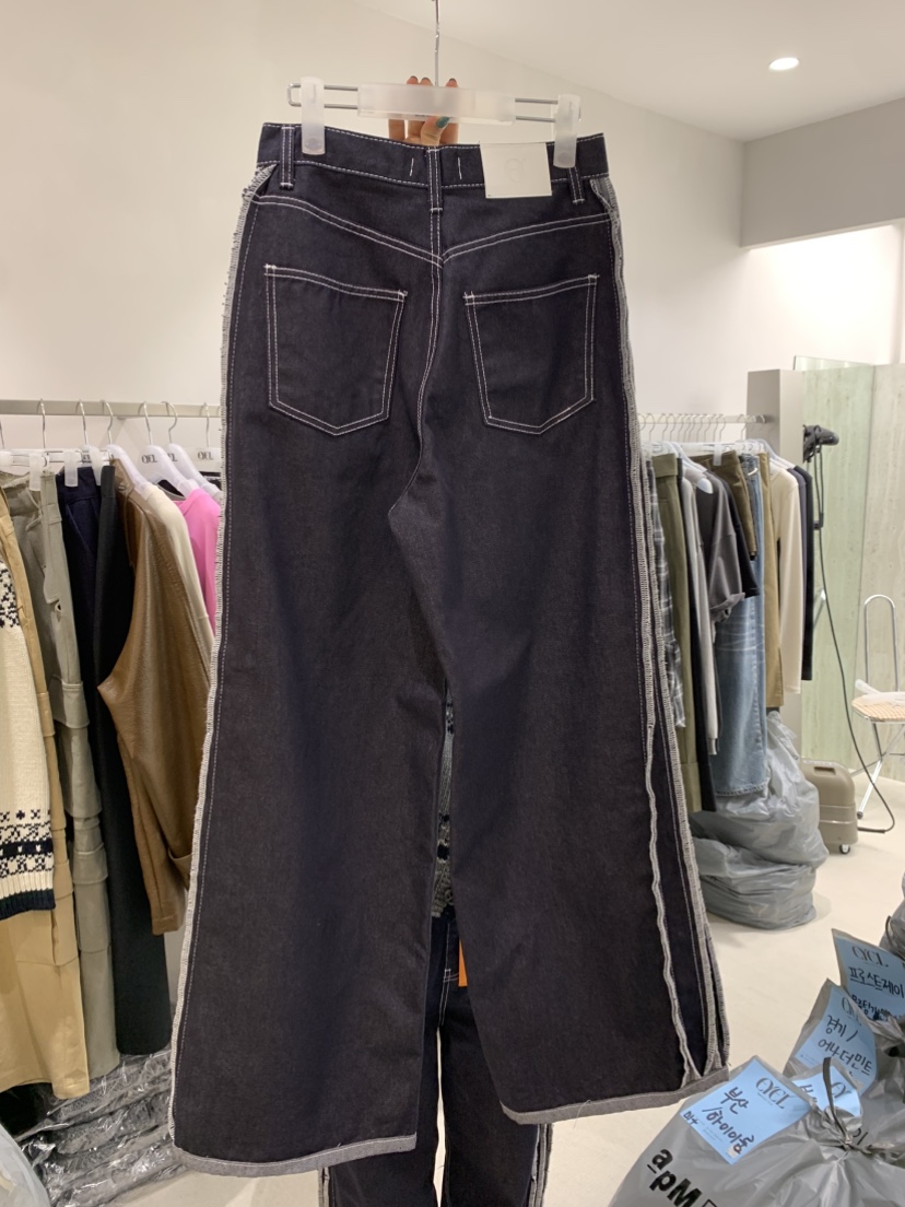 EYEL東大門㊣直郵女裝新品人氣真品25秋冬熱賣職業休閑牛仔褲EYEL牛仔褲