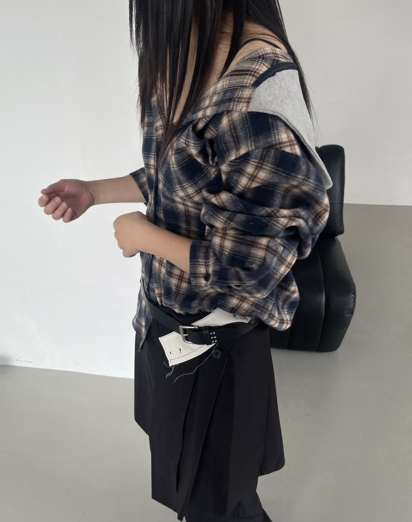 NEAR LEAP-P東大門㊣直郵女裝新品推薦25秋冬休閑襯衫蕾絲衫NEAR LEAP襯衫/蕾絲衫