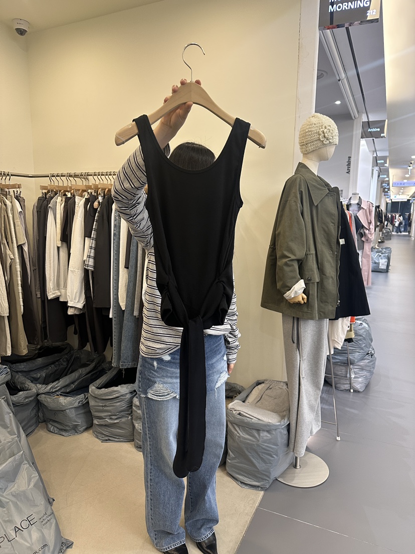 MONDAYMORING東大門㊣實拍女士新品推薦休閑熱賣真品吊帶背心MONDAYMORING吊帶/背心圖色2