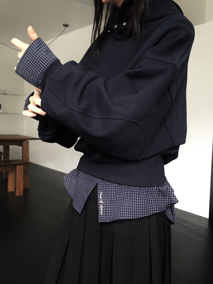 OURS東大門㊣直郵女裝新款熱賣真品25秋冬人氣職業時尚衛衣OURS衛衣