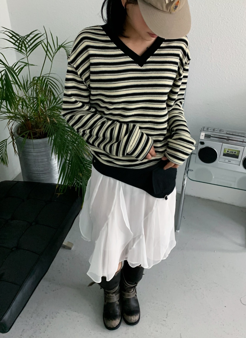 X-MOOD韓國代購㊣女裝新品真品時尚25秋冬休閑人氣推薦針織衫X-MOOD針織衫